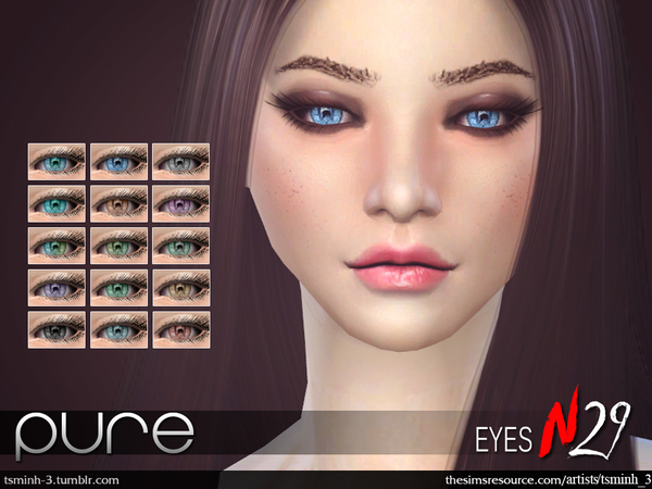 Sims 4 Pure Eyes by TsminhSims at TSR