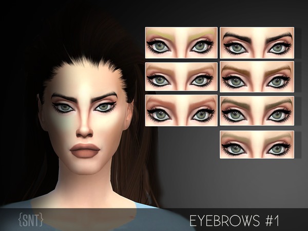 Sims 4 SRT Eyebrow #1 by serenity cc at TSR