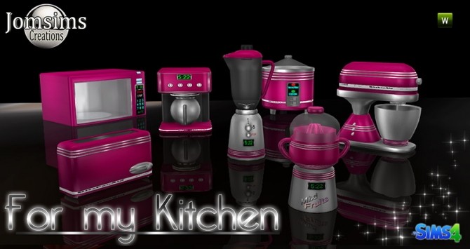 Sims 4 For my kitchen set at Jomsims Creations