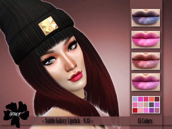 Sims 4 IMF Subtle Galaxy Lipstick N.15 by IzzieMcFire at TSR