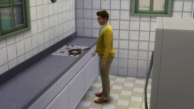Sims 4 Smaller functional Counter Top Stove by necrodog at Mod The Sims