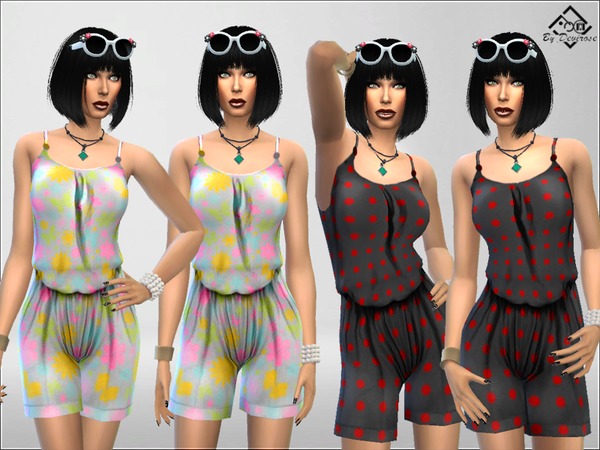 Sims 4 Short JumpSuit by Devirose at TSR