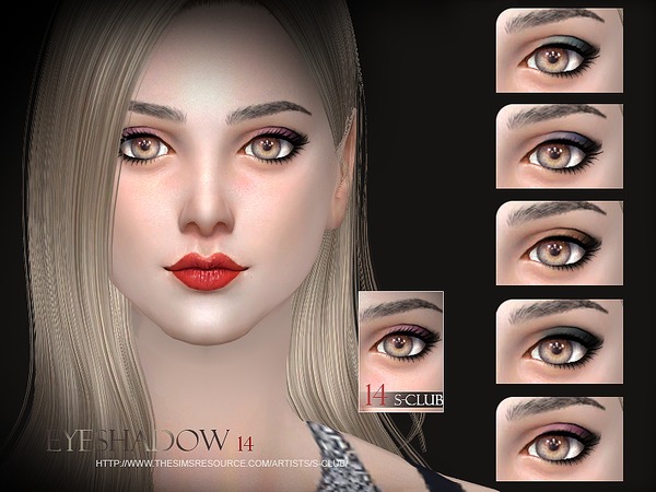 Sims 4 Eyeshadow 14 by S Club WM at TSR