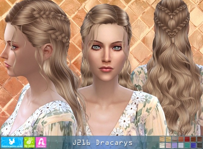 Sims 4 J216 Dracarys hair (Pay) at Newsea Sims 4