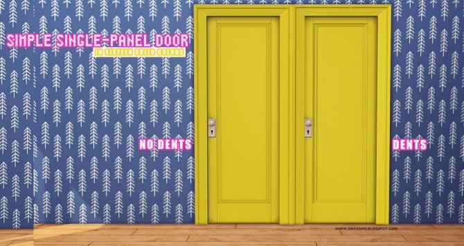 Sims 4 Solid Colors Simple Single Panel Door at Onyx Sims