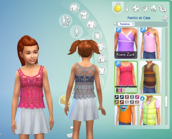 Sims 4 Crochet Floral for Girls at My Stuff
