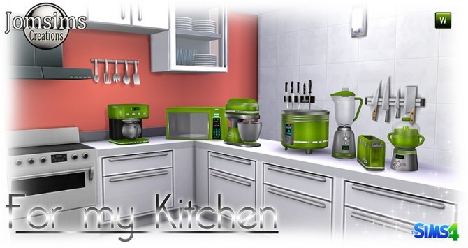 Sims 4 For my kitchen set at Jomsims Creations