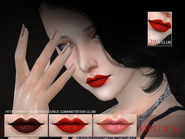Sims 4 Lipstick 29 by S Club WM at TSR