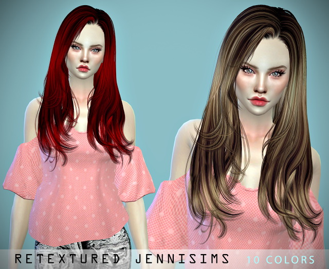 Sims 4 Newsea Sweet Slumber and Newsea Josie Hairs retextures at Jenni Sims