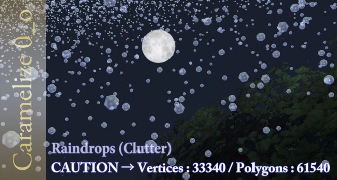 Sims 4 Raindrops clutter at Caramelize