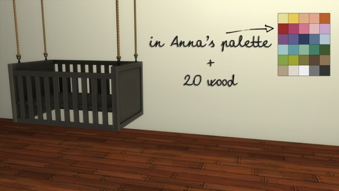 Sims 4 Crib on Ropes by driana at TSR
