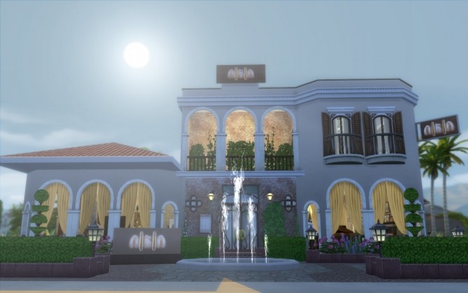 Sims 4 Italian restaurant at Via Sims