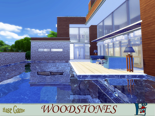 Sims 4 Woodstones house by evi at TSR
