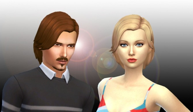 Sims 4 Mid Side Hair Conversion at My Stuff