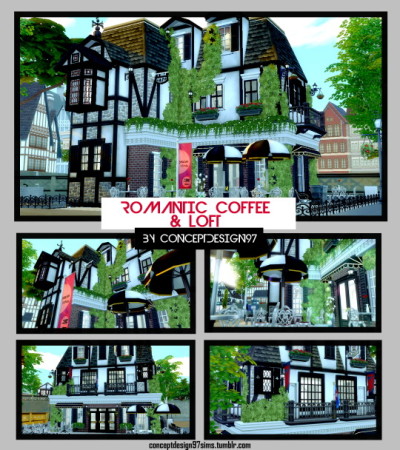 Romantic Coffee & Loft by ConceptDesign97 at SimsWorkshop