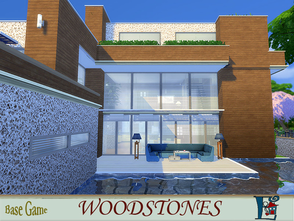 Sims 4 Woodstones house by evi at TSR