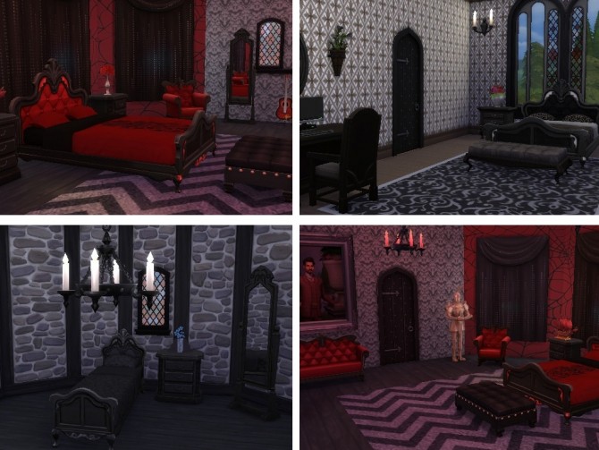 Sims 4 Vampire Castle NO CC at Tatyana Name