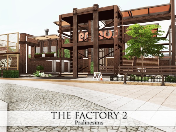 Sims 4 THE FACTORY 2 Industrial Living by Pralinesims at TSR