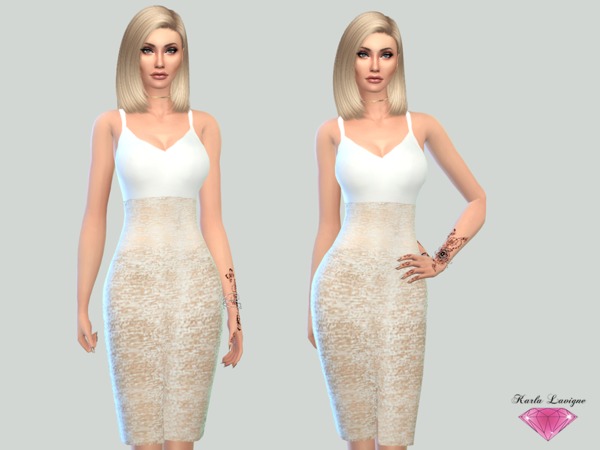Sims 4 Jenna Dress by Karla Lavigne at TSR