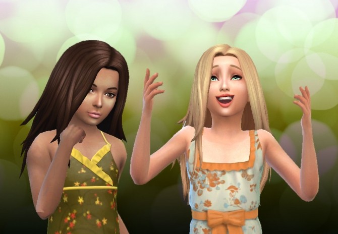 Sims 4 Harmony hair for girls by Kiara Zurk at My Stuff