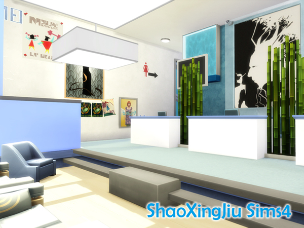 Sims 4 Skyblue Peacock SPA by jeisse197 at TSR