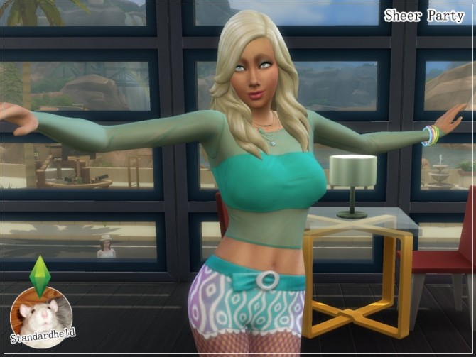 Sims 4 Sheer Party Top by Standardheld at SimsWorkshop