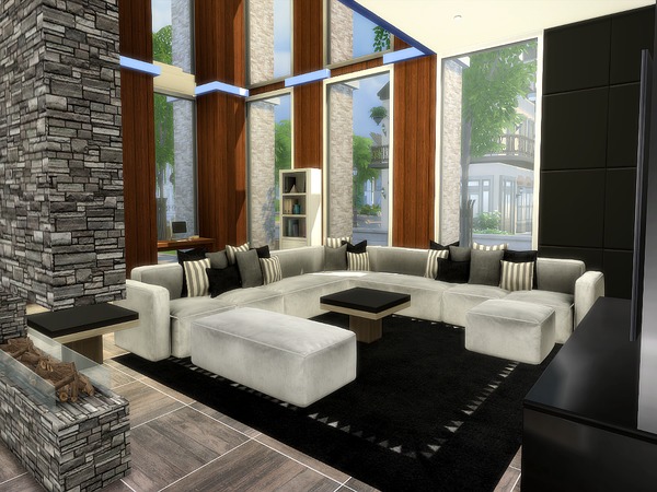 Sims 4 Black Diamond house by Torque at TSR