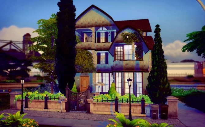 Sims 4 Old townhouse (empty) at Sims4 Luxury