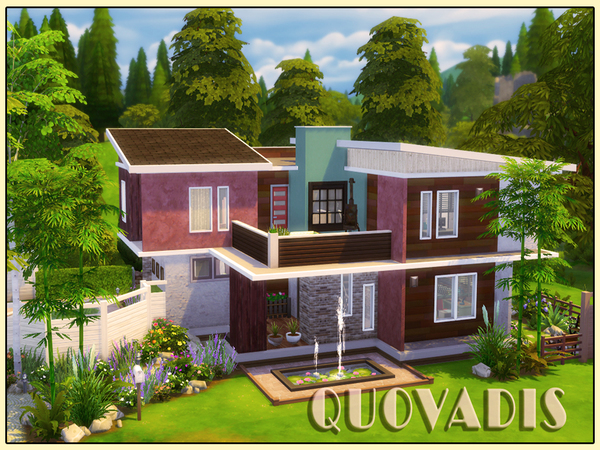 Sims 4 QuoVadis house by Alan is at TSR