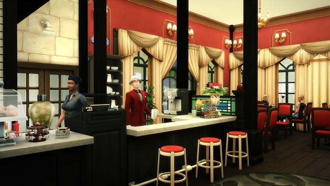 Sims 4 Le Grand Lama restaurant at Fezet’s Corporation