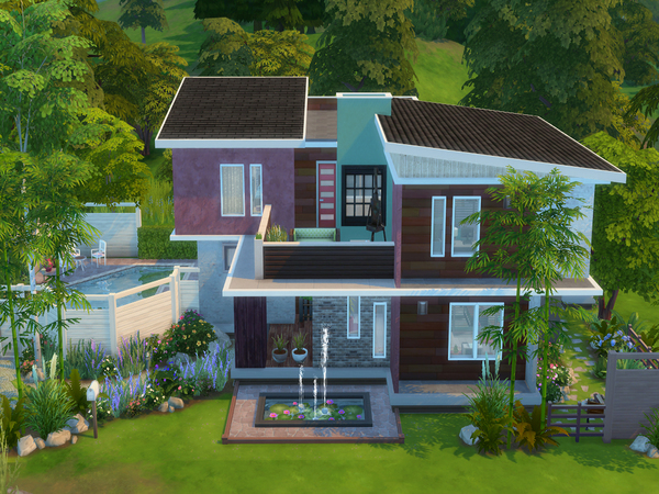 Sims 4 QuoVadis house by Alan is at TSR
