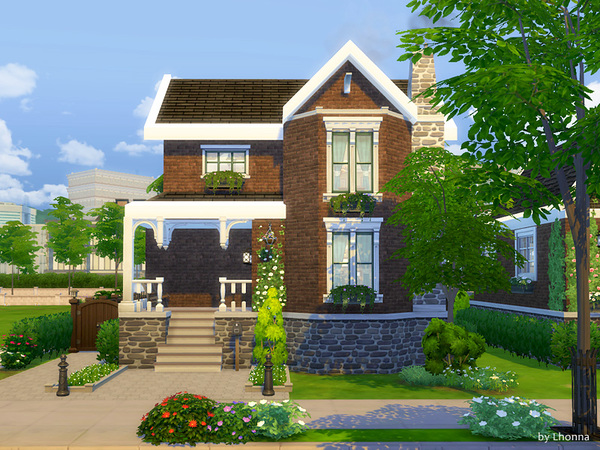 Sims 4 Old Brick Avenue 28 house by Lhonna at TSR