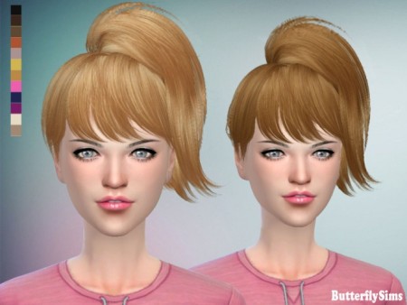 B-flysims hair af 076 No hat by YOYO (Free) at Butterfly Sims » Sims 4 ...