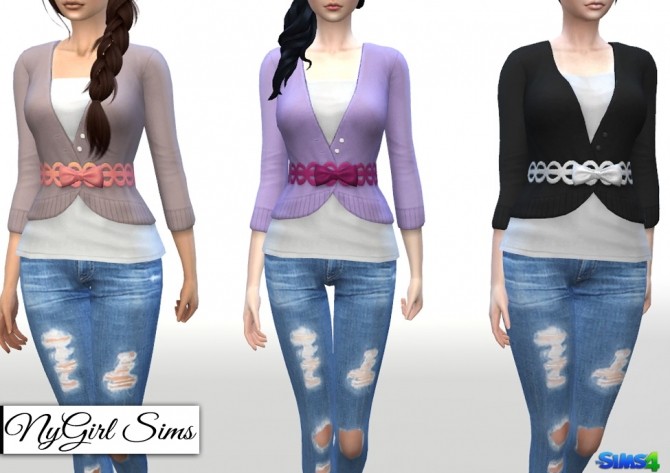 Sims 4 Dine Out Sweater Dress as Top at NyGirl Sims