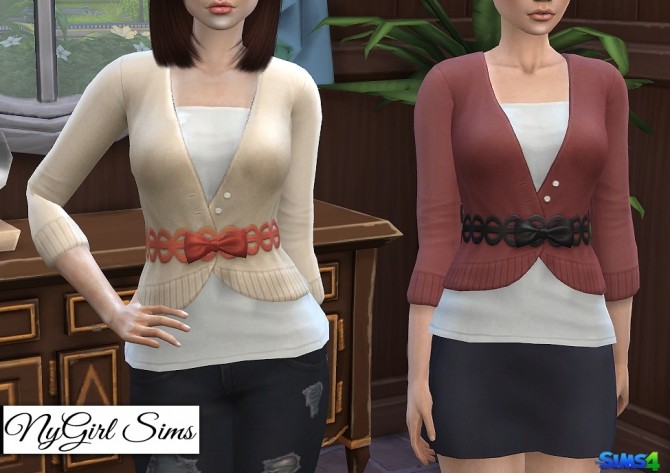 Sims 4 Dine Out Sweater Dress as Top at NyGirl Sims