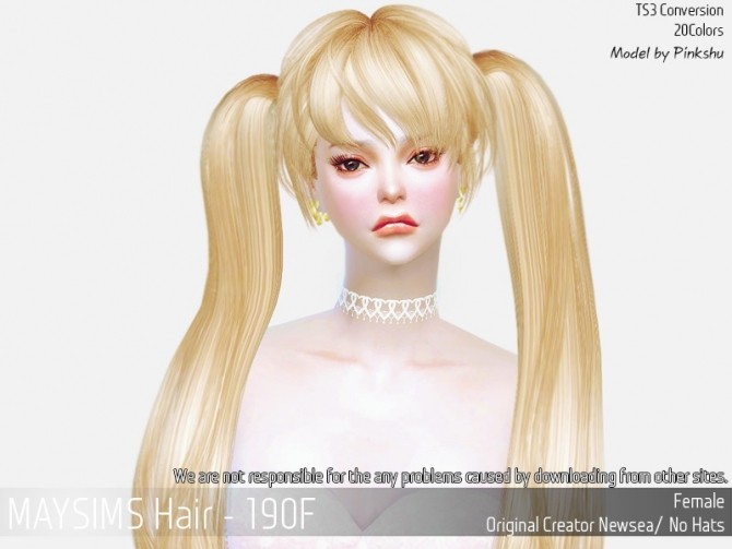 Sims 4 Hair 190F (Newsea) at May Sims