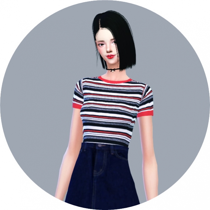 Tight Short Sleeve Top at Marigold » Sims 4 Updates