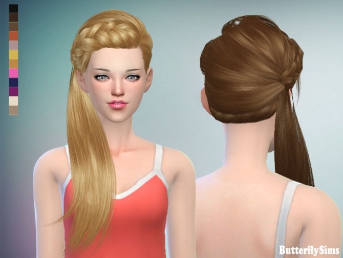 Sims 4 B flysims hair af JO162 by YOYO (Free) at Butterfly Sims