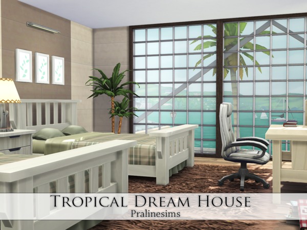 Sims 4 Tropical Dream House by Pralinesims at TSR