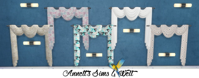 Sims 4 Traditional TS3 Curtains Conversion at Annett’s Sims 4 Welt