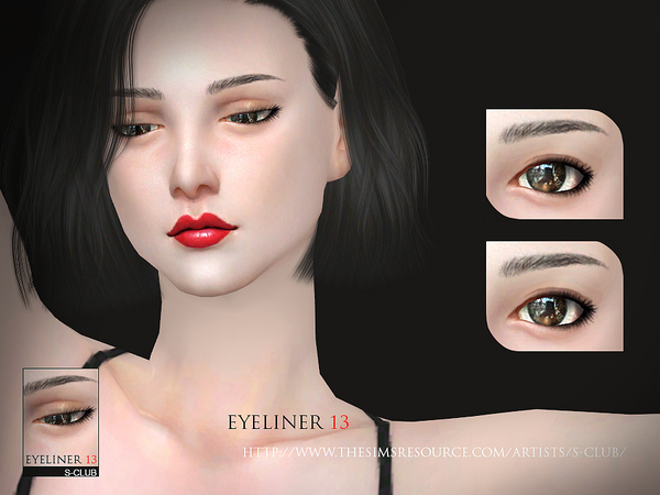 Sims 4 Eyeliner 13 by S Club WM at TSR