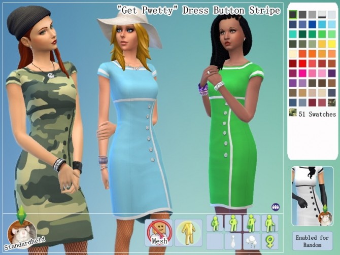 Sims 4 Get Pwetty Clothing Pack by Standardheld at SimsWorkshop