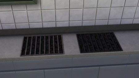 Functional Counter Top Grill with recipes by necrodog at Mod The Sims