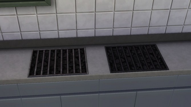 Sims 4 Functional Counter Top Grill with recipes by necrodog at Mod The Sims