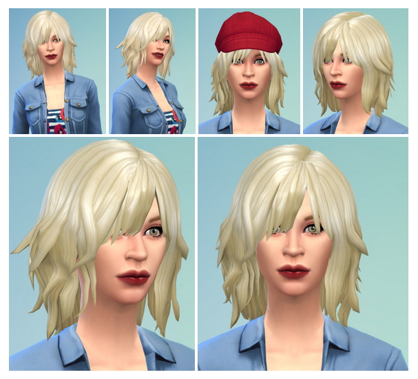 Sims 4 Courtney Hair at Birksches Sims Blog