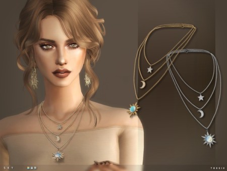 Sky Necklace by toksik at TSR » Sims 4 Updates