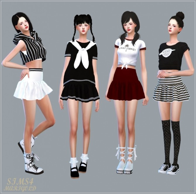 Sims 4 Mari Mini Skirt at Marigold