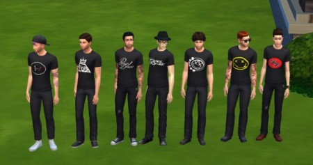 Band Shirts by KaraStars at Mod The Sims