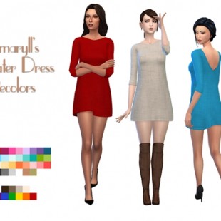 Margareth Dress by Trillyke at TSR » Sims 4 Updates