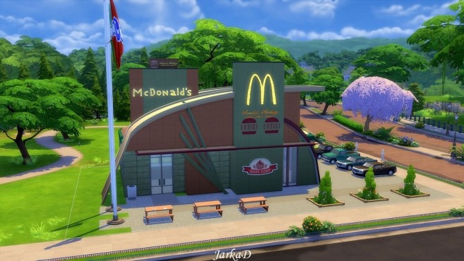 Sims 4 McDonald’s at JarkaD Sims 4 Blog